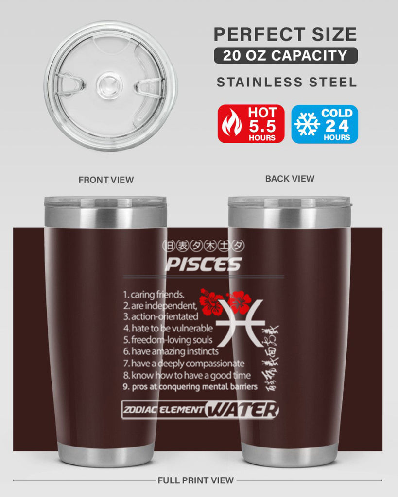pisces 356#- zodiac- Tumbler
