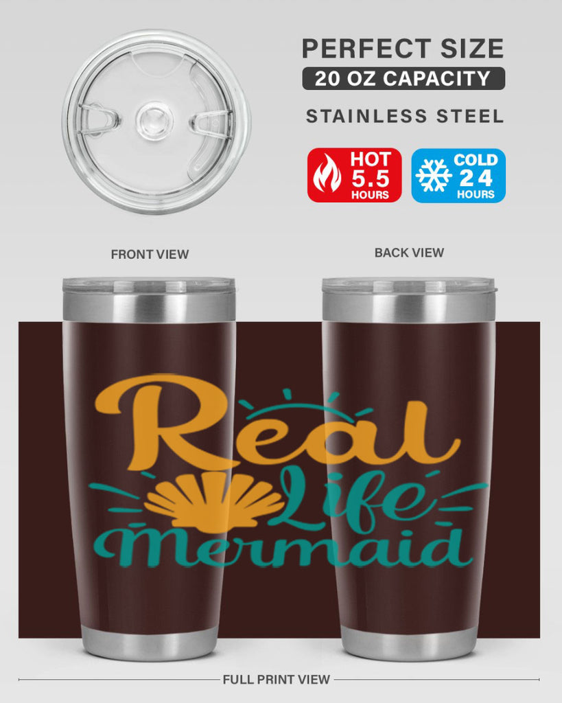 real life mermaid Style 79#- summer- Tumbler