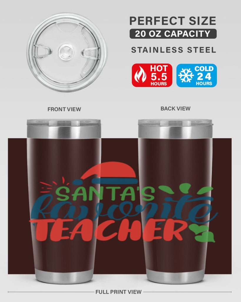 santas favorite teacher Style 151#- teacher- tumbler