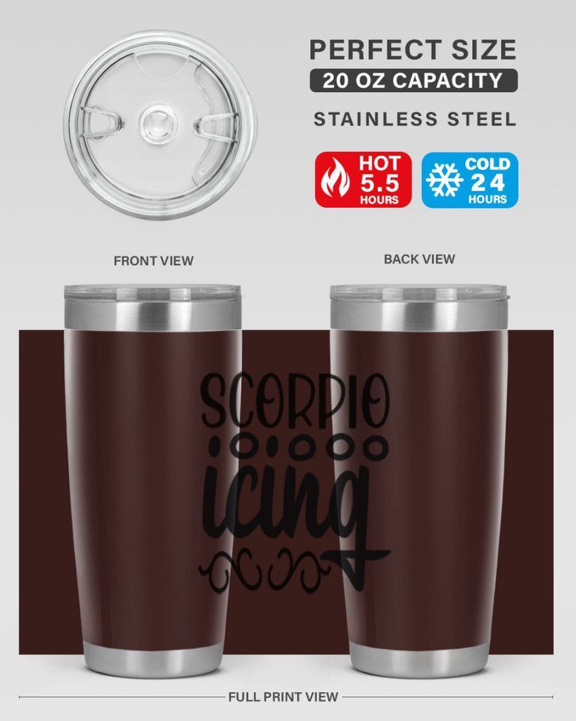 scorpio icing 441#- zodiac- Tumbler