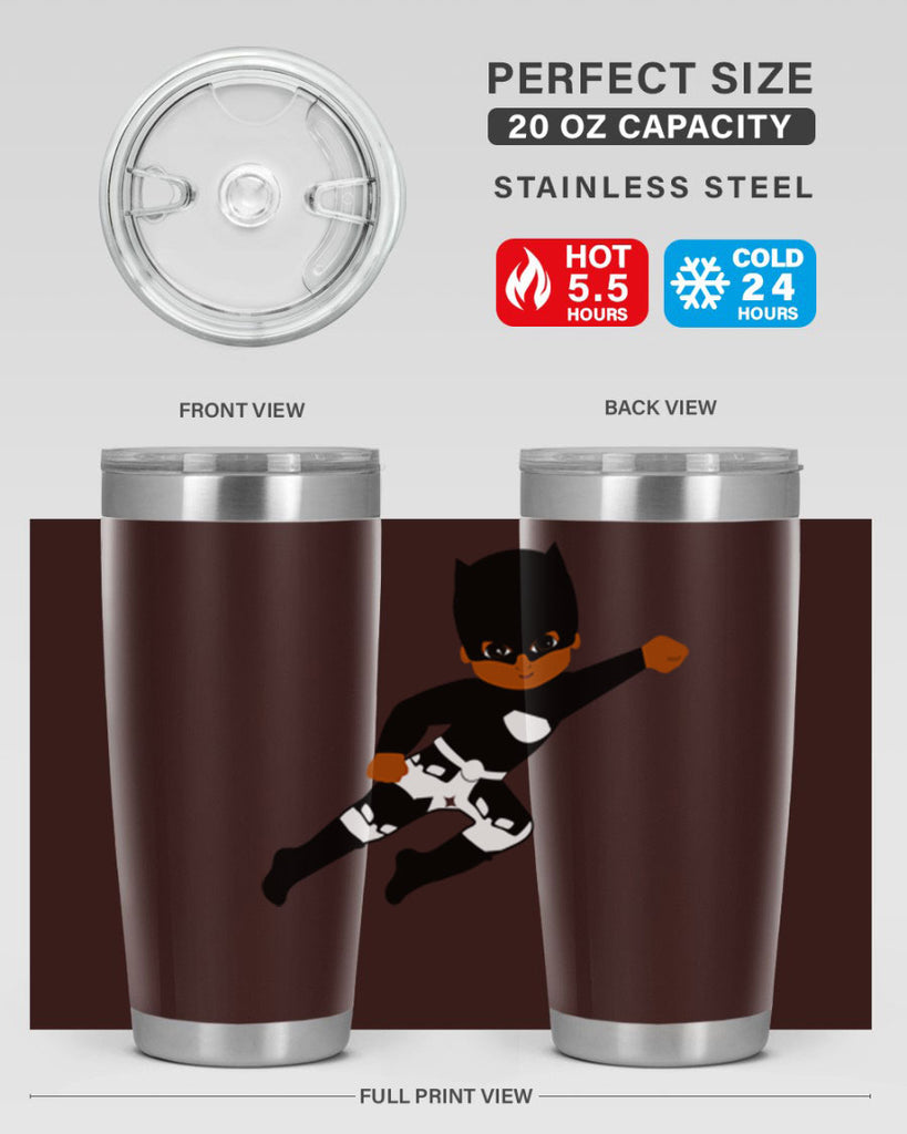 super kid 13#- black men - boys- tumbler
