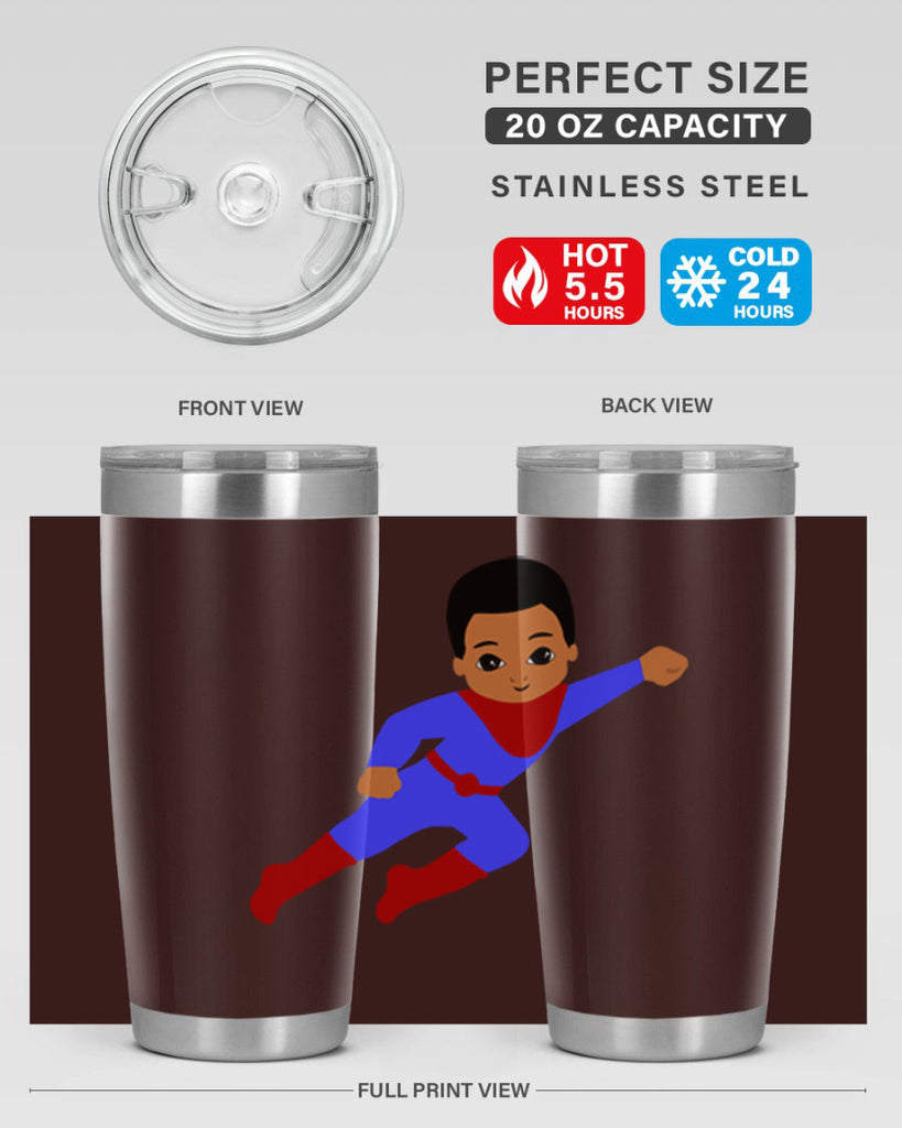 super kid 14#- black men - boys- tumbler