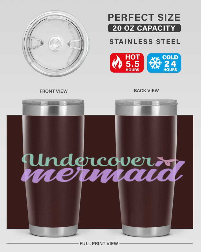 undercover mermaid 8#- mermaid- Tumbler
