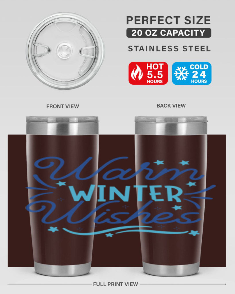 warm winter wishes 457#- winter- Tumbler