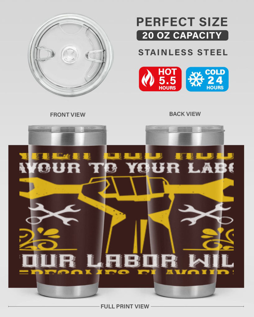 when god adds favour to your labor your labor will becomes flavour 49#- labor day- Tumbler