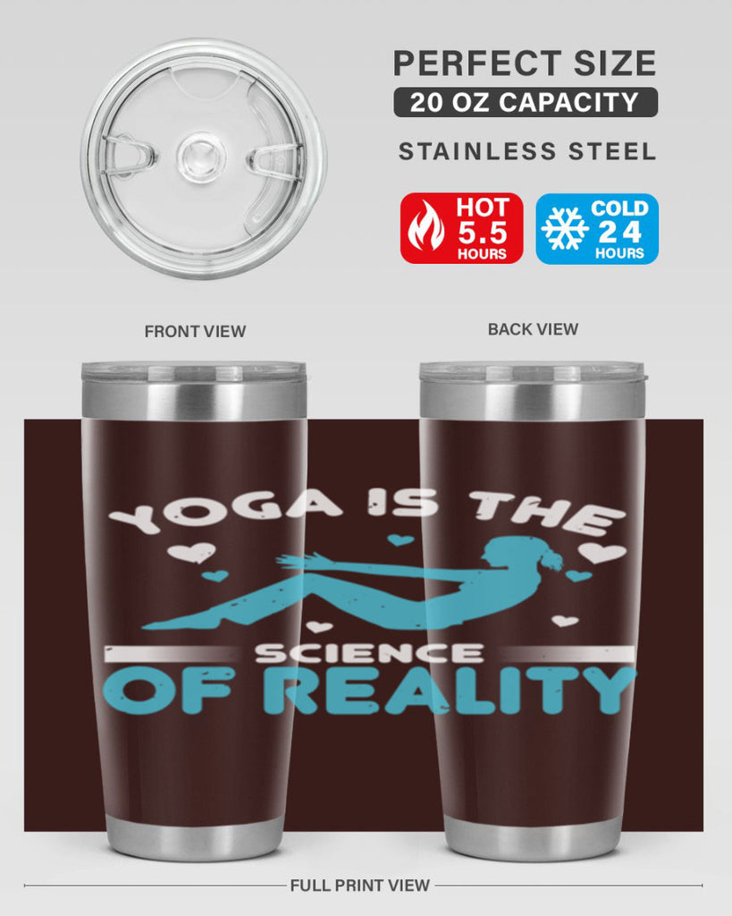 yoga is the science of reality 16#- yoga- Tumbler