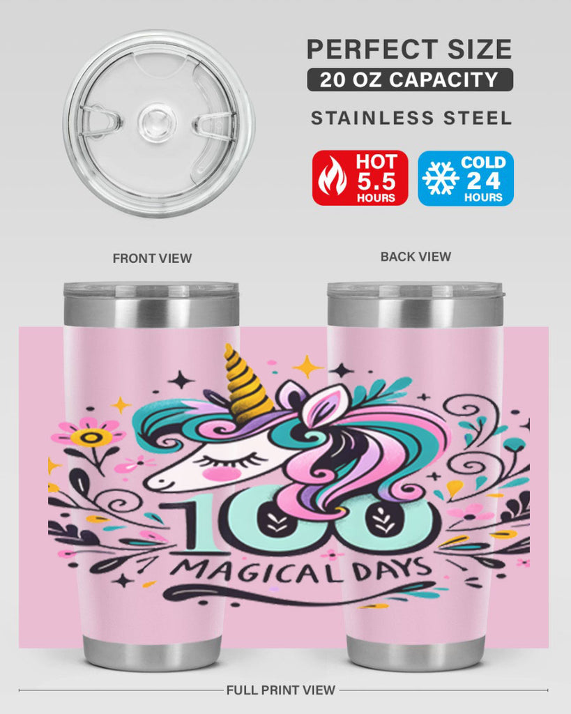 100 Day Magical Sublimation 27#- 100 days of school- Tumbler