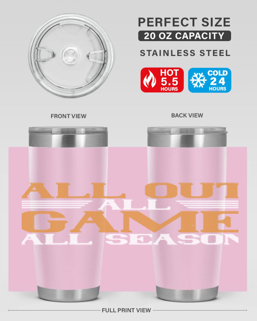 All out all game all season 2238#- badminton- Tumbler