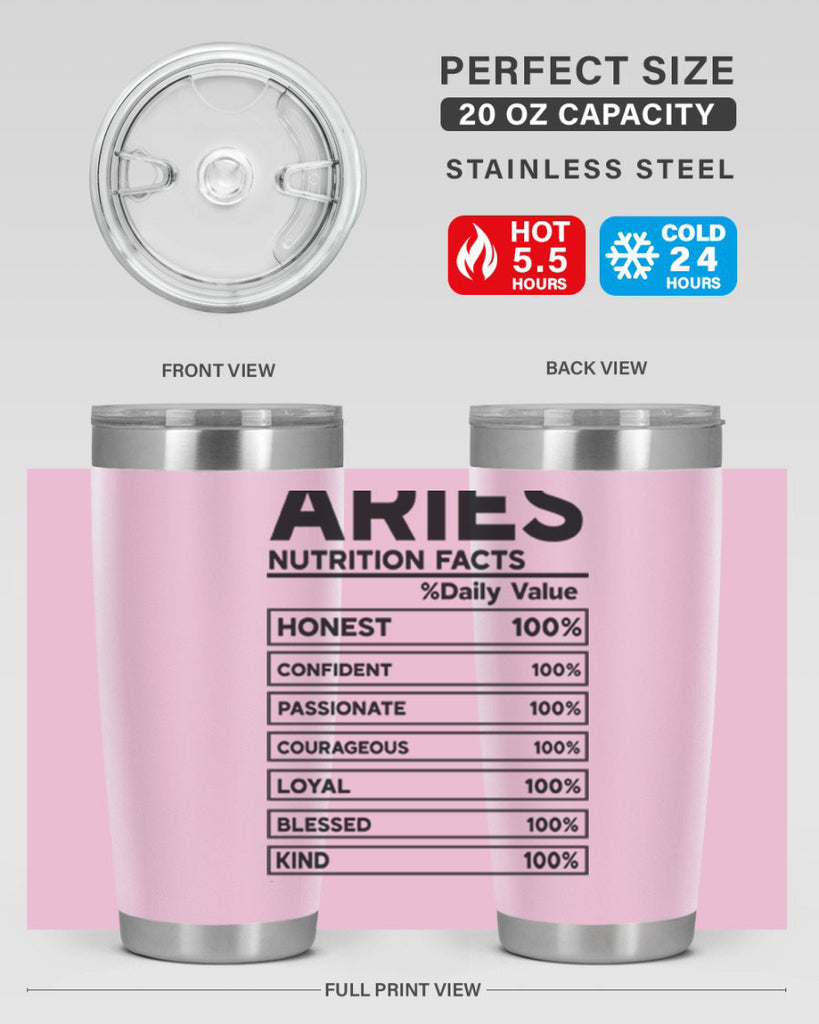 Aries Nutrition Facts 97#- zodiac- Tumbler