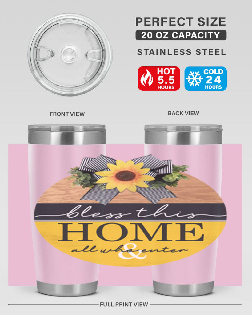 Bless this Home and all Mockup56#- spring- Tumbler