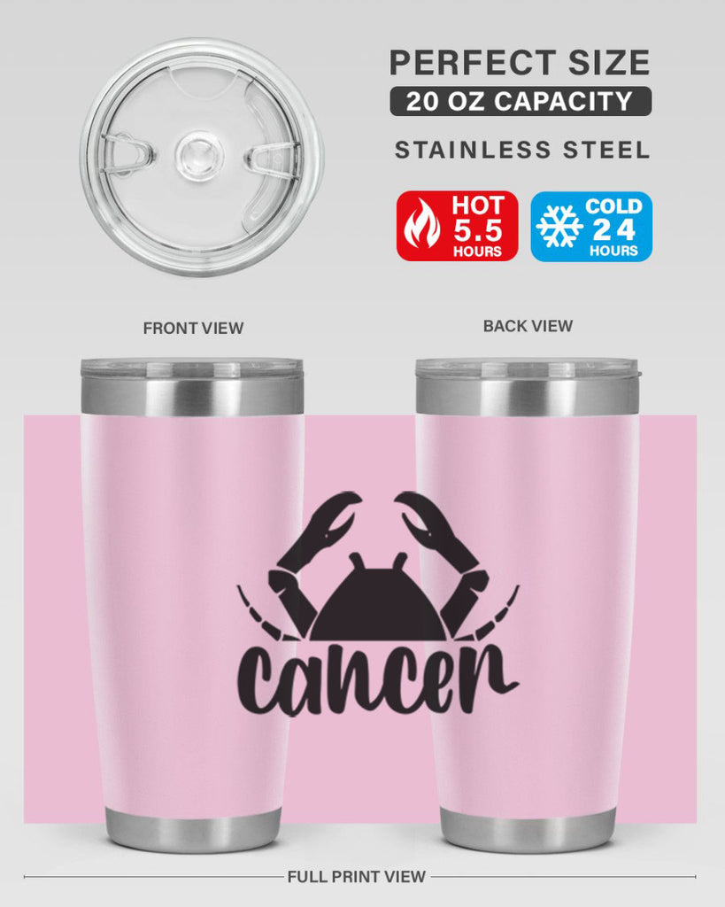 Cancer 156#- zodiac- Tumbler