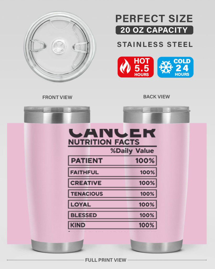 Cancer Nutrition Facts 148#- zodiac- Tumbler