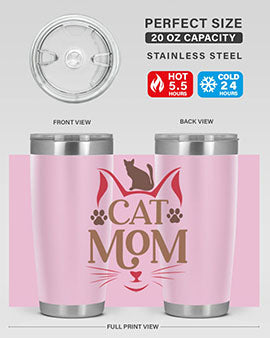 Cat Mom Style 6#- cat- Tumbler