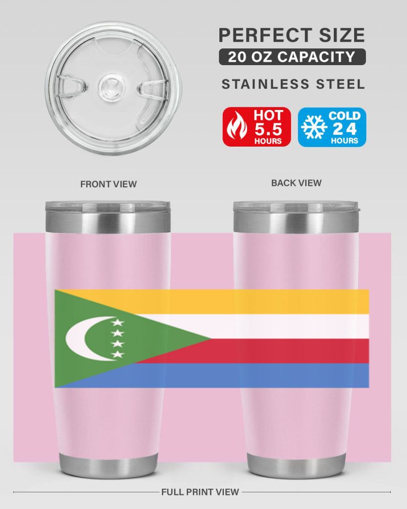 Comoros 160#- world flags- Tumbler