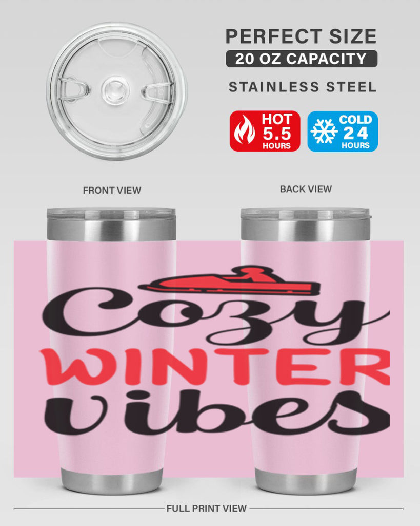 Cozy winter vibes 68#- winter- Tumbler