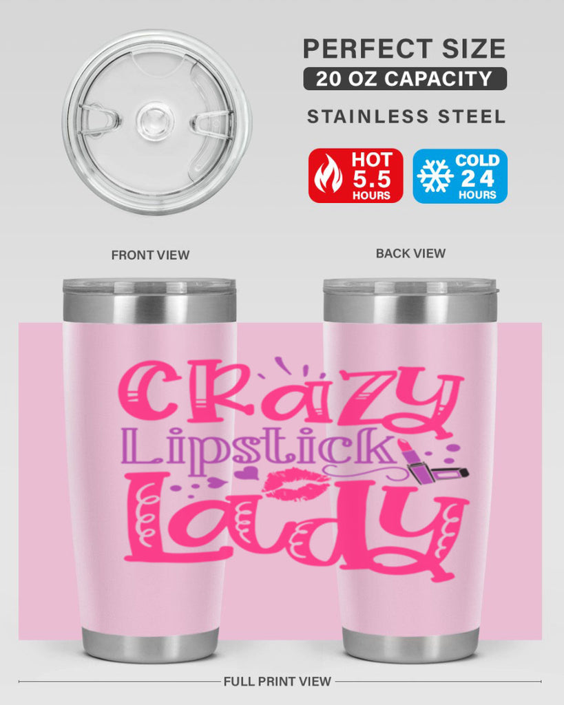Crazy Lipstick Lady Style 241#- make up- Tumbler