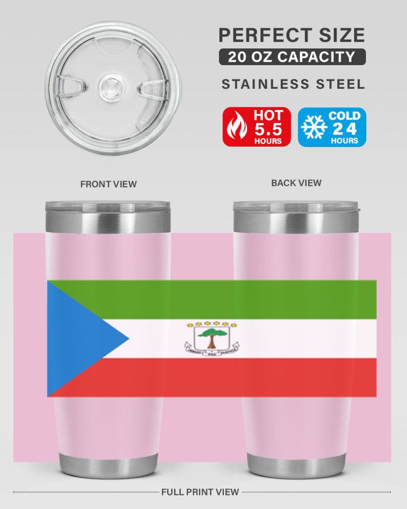 Equatorial Guinea 144#- world flags- Tumbler