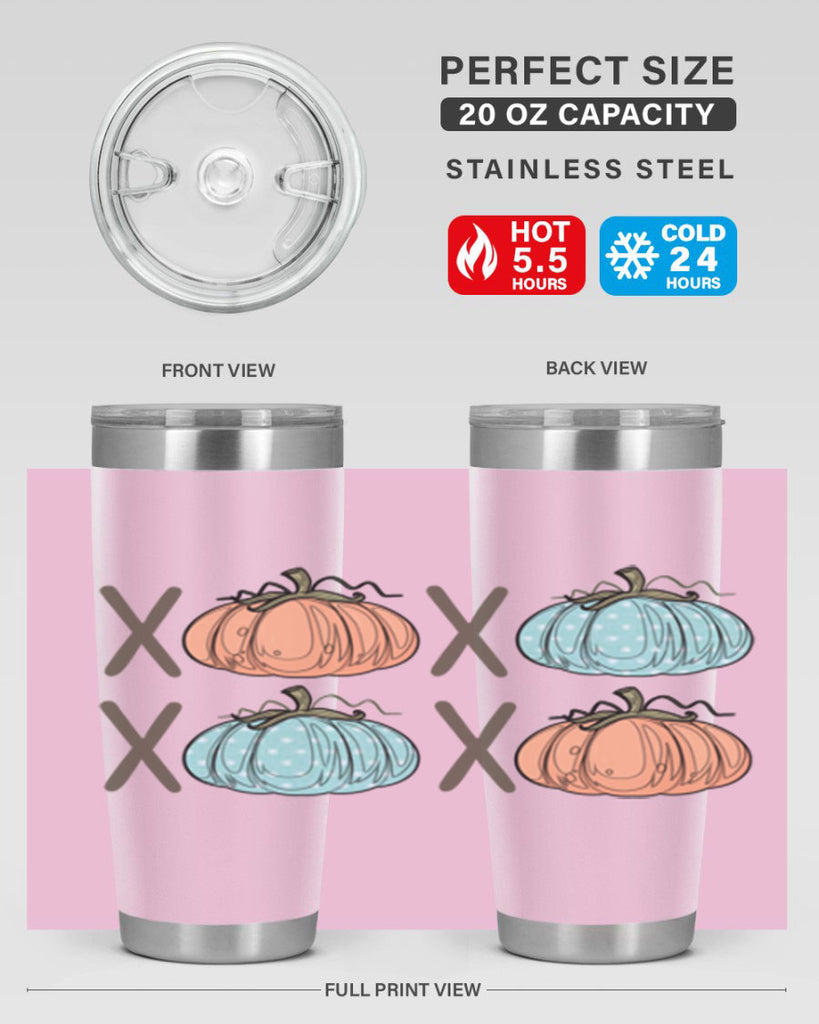 Fall Pumpkin XOXO 129#- fall- Tumbler