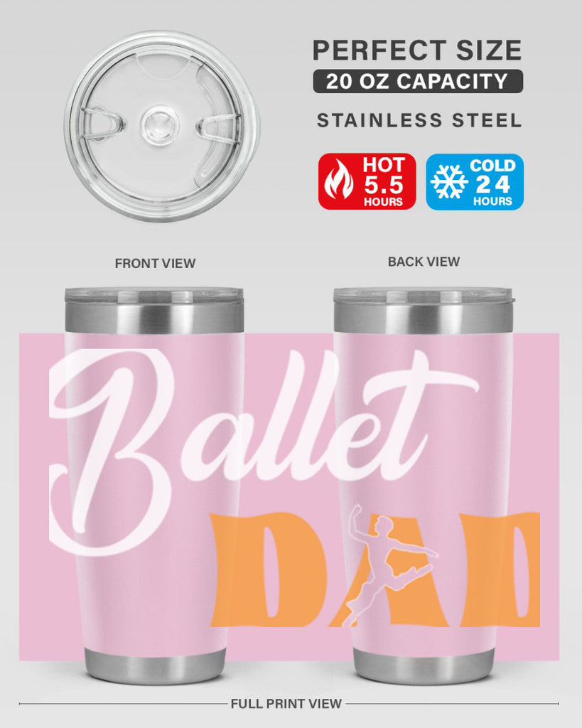 Fitted Dance Dad Ballet SVG Ballet 39#- ballet- Tumbler