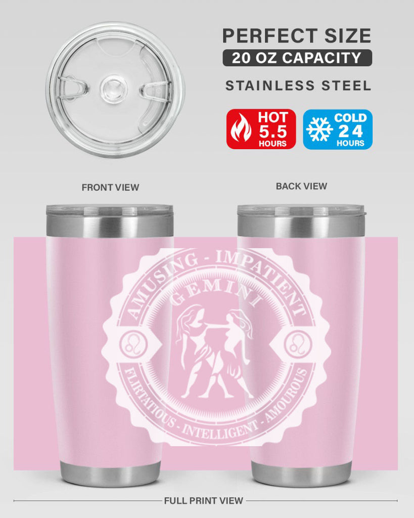 Gemini 12#- zodiac- Tumbler