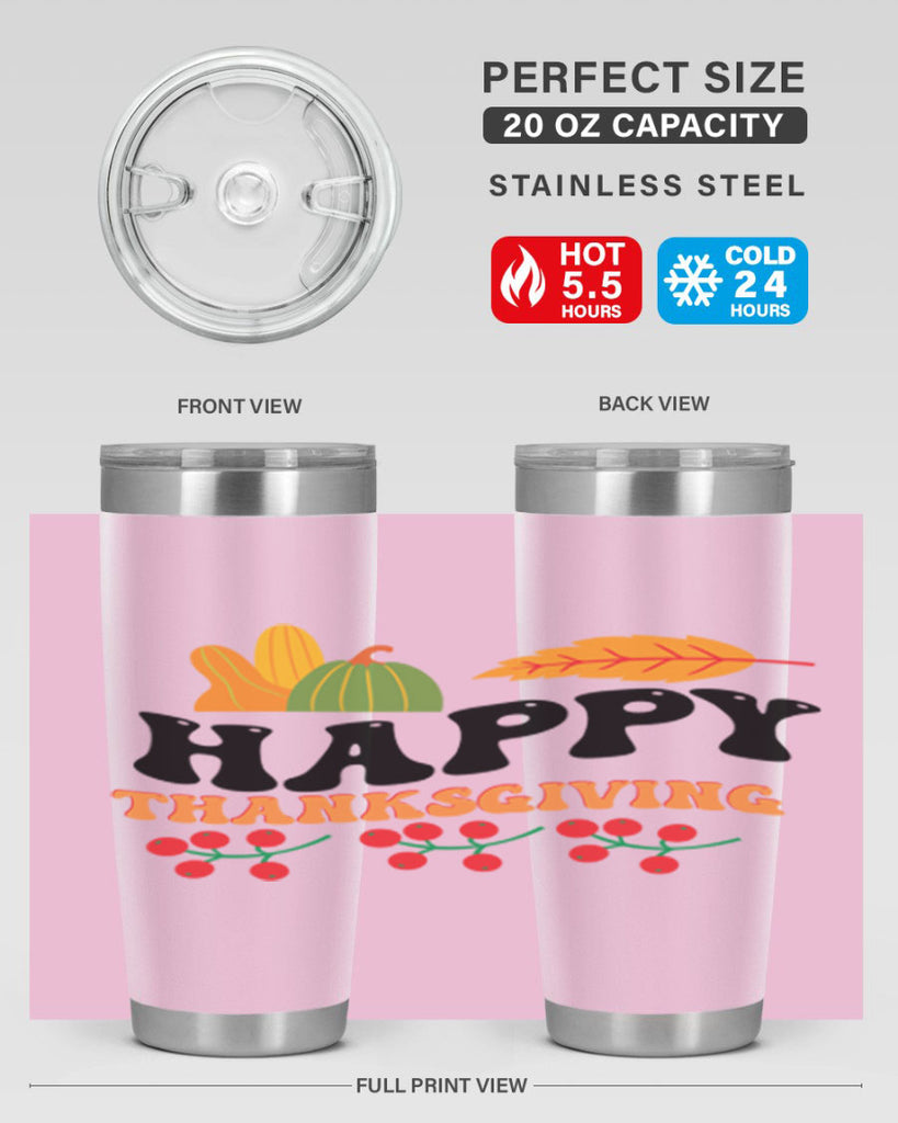 Happy Thanksgiving 251#- fall- Tumbler
