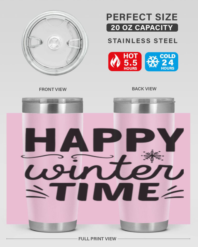 Happy Winter Time134#- winter- Tumbler