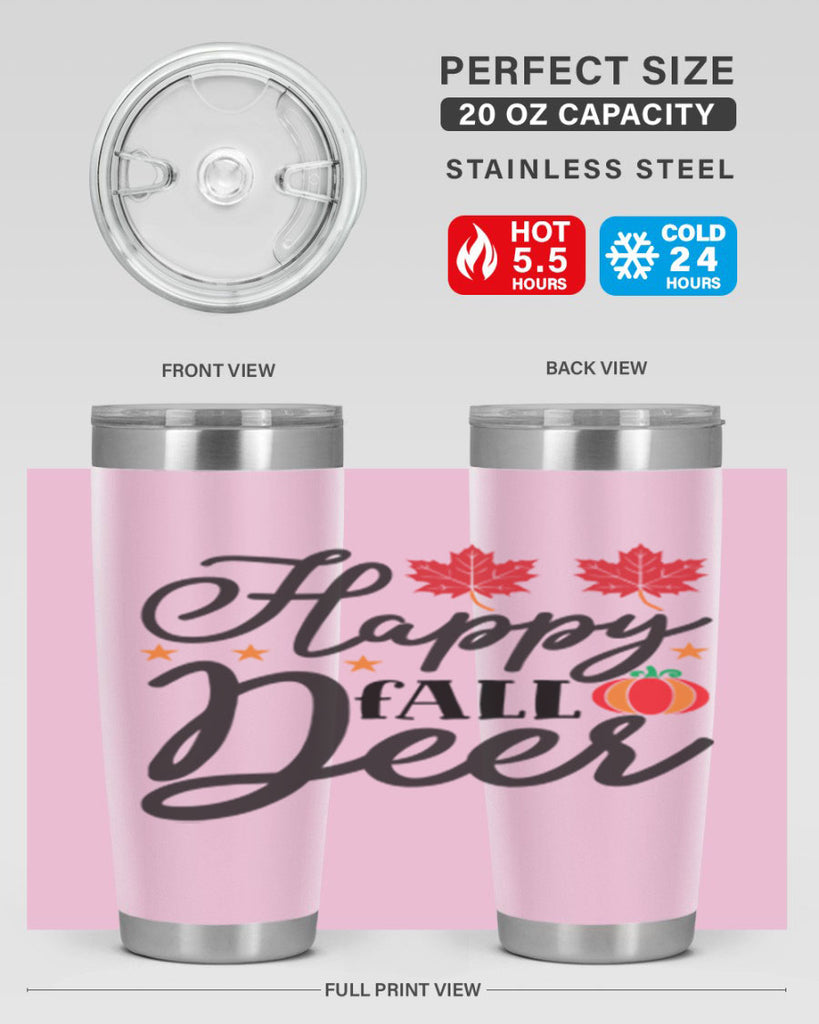 Happyfalldeer 254#- fall- Tumbler