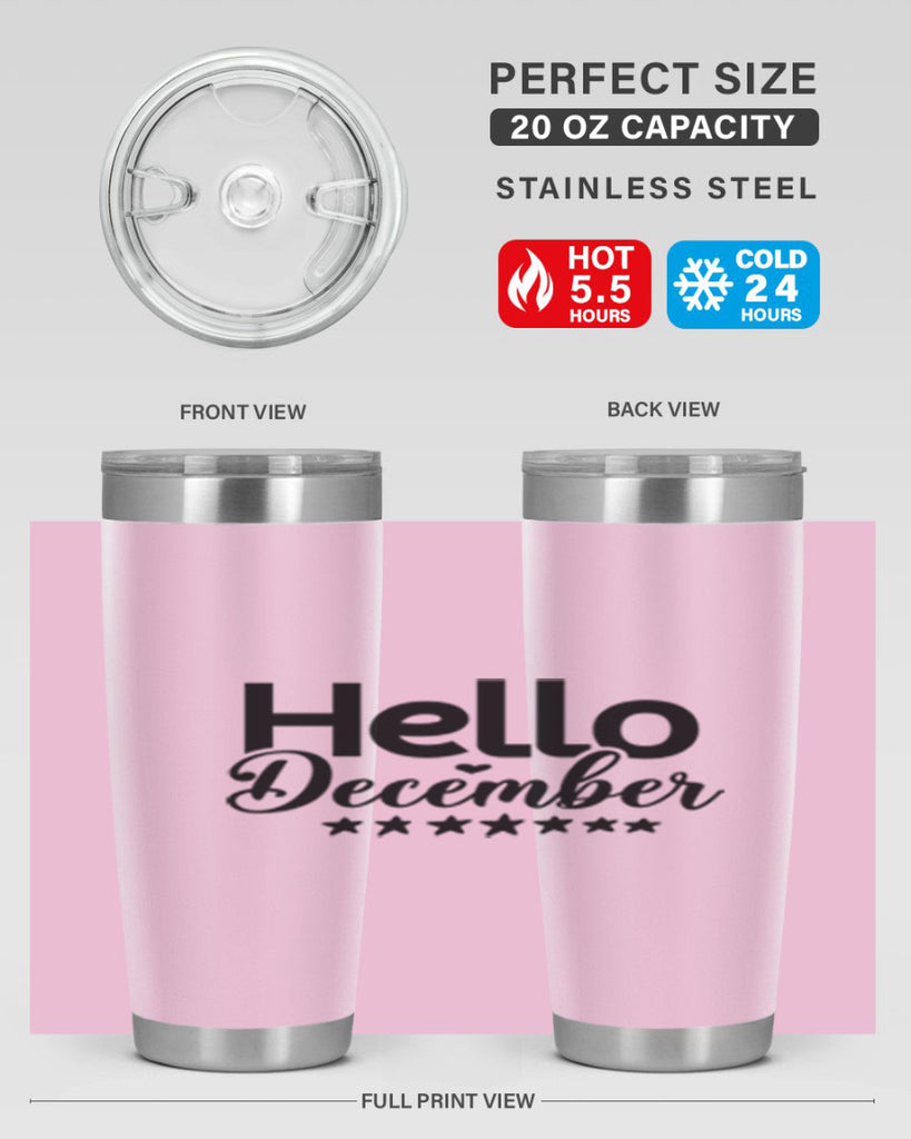 Hello December 156#- winter- Tumbler