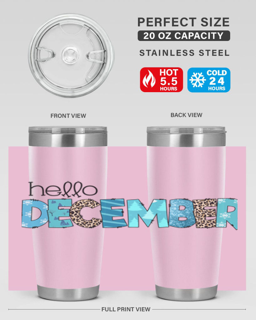 Hello December 187#- winter- Tumbler