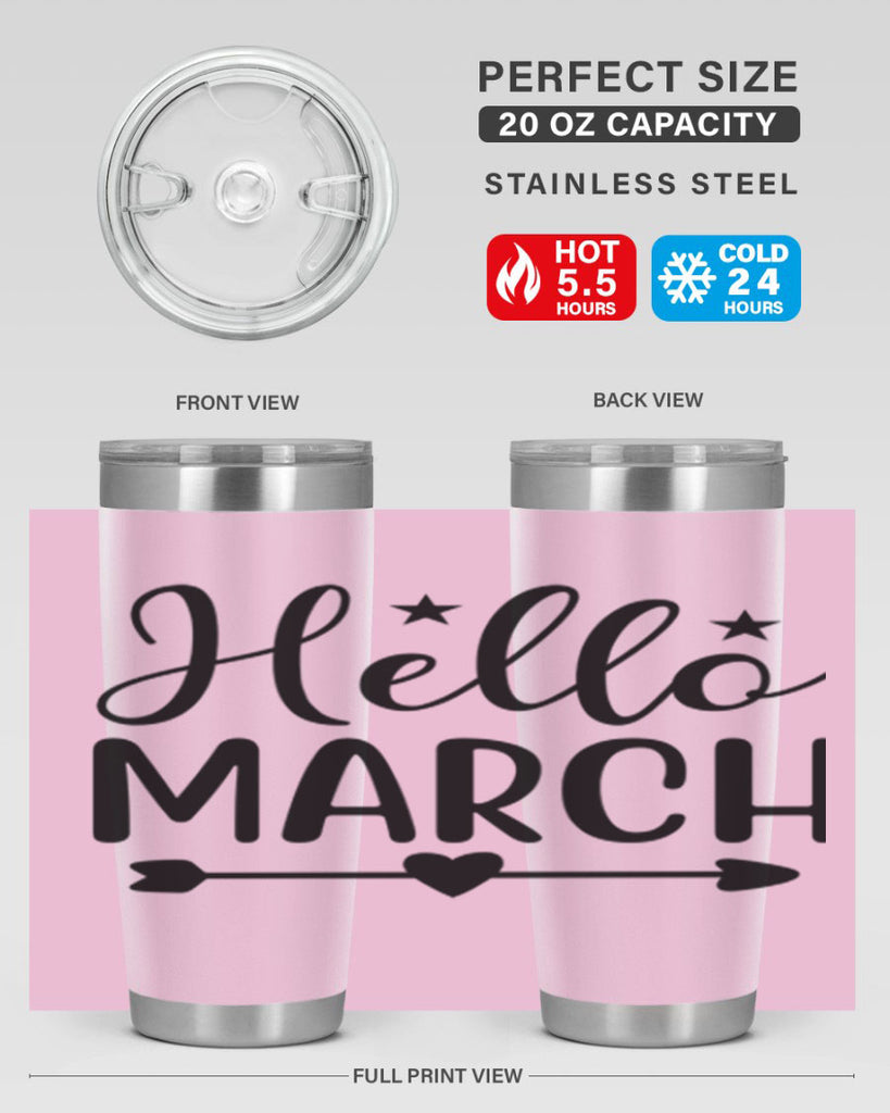 Hello March 184#- spring- Tumbler