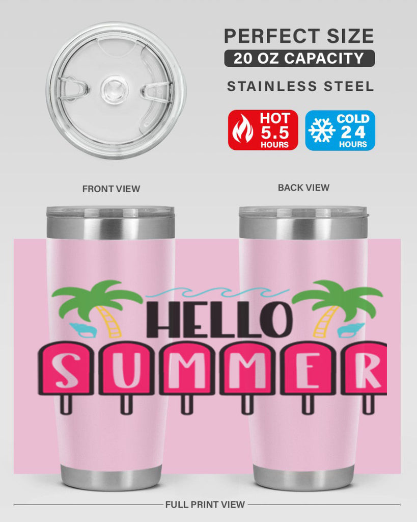 Hello Summer Style 39#- summer- Tumbler