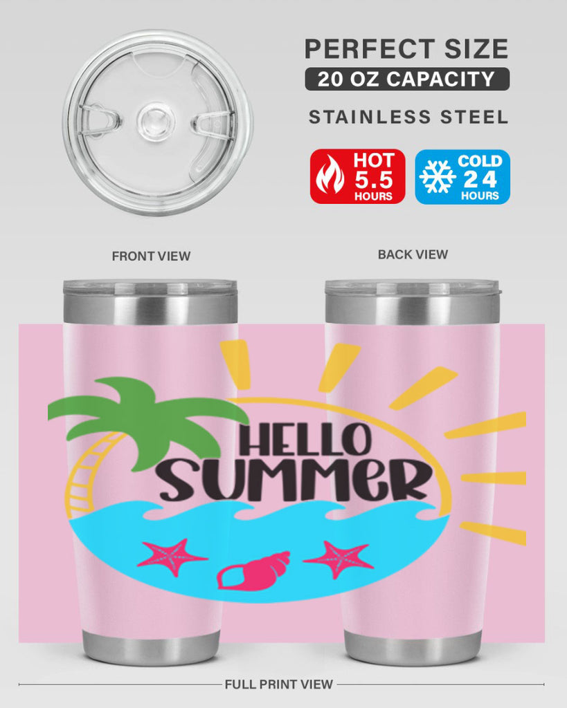 Hello Summer Style 40#- summer- Tumbler