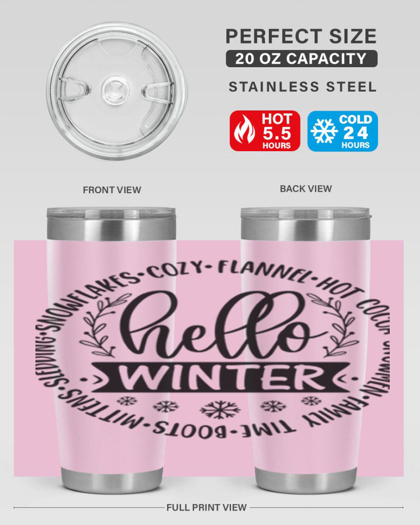 Hello Winter 163#- winter- Tumbler
