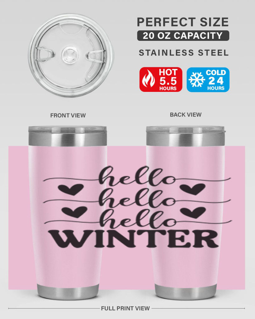 Hello Winter 167#- winter- Tumbler