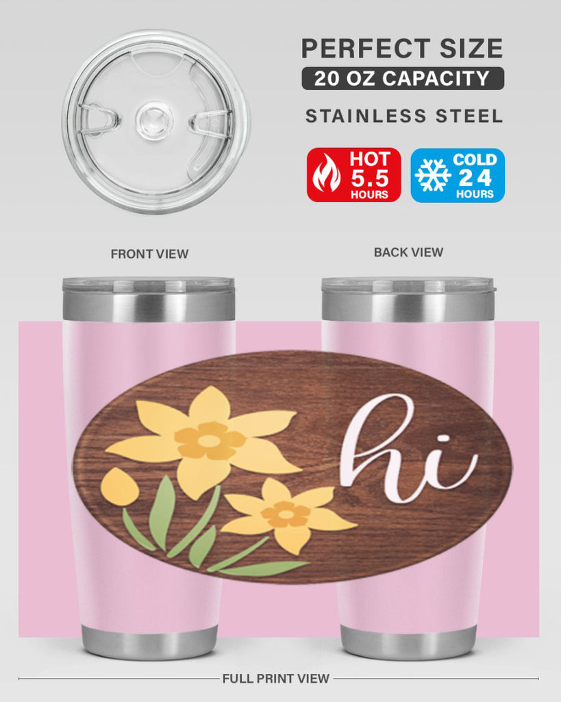 Hi daffodil flower Mockup235#- spring- Tumbler