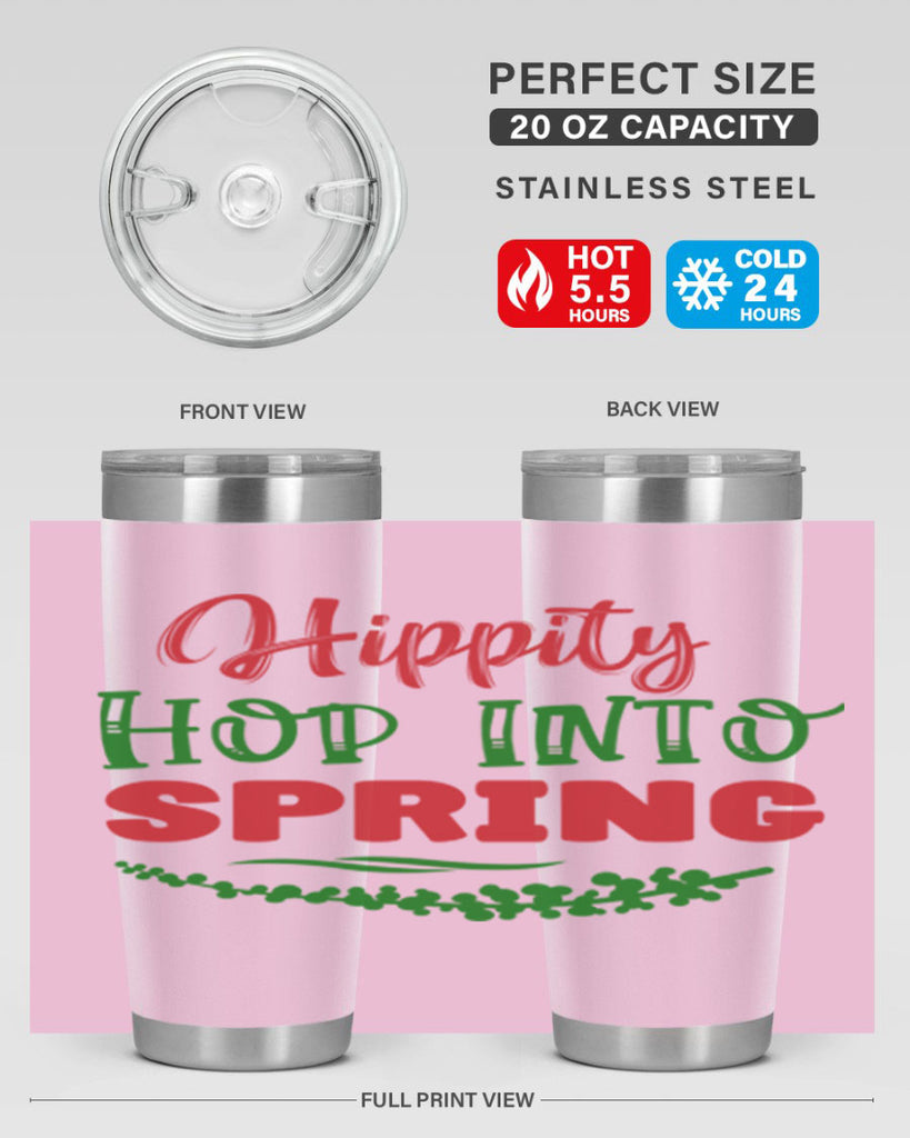 Hippity Hop into Spring 239#- spring- Tumbler