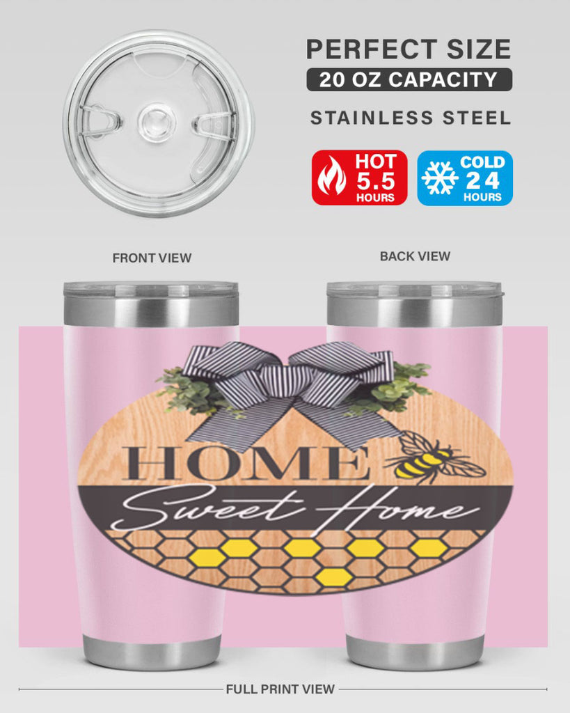 Home Sweet home bee and hive Mockup241#- spring- Tumbler