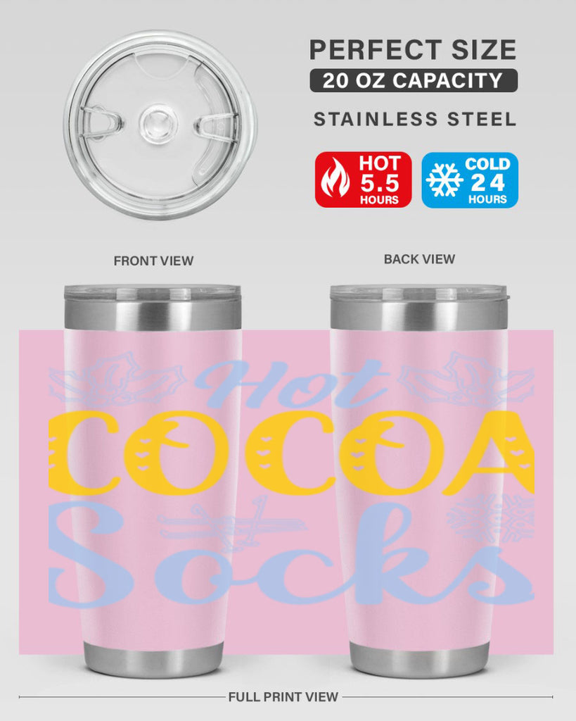 Hot cocoa socks211#- winter- Tumbler