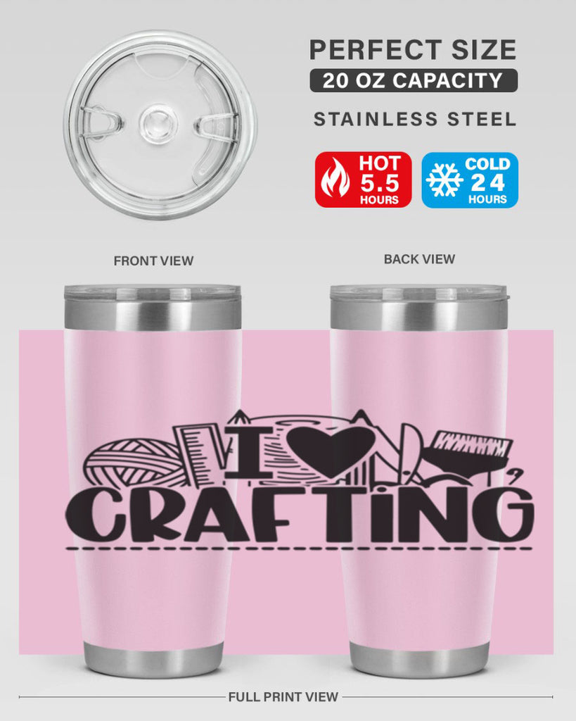 I Love Crafting 20#- crafting- Tumbler