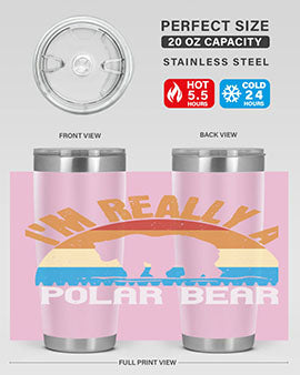I'm Really A Polar Bear 38#- Bears- Tumbler