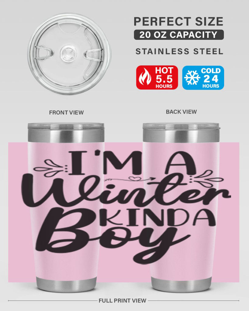 Im A Winter Kinda Boy 238#- winter- Tumbler