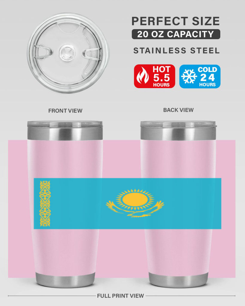 Kazakhstan 111#- world flags- Tumbler