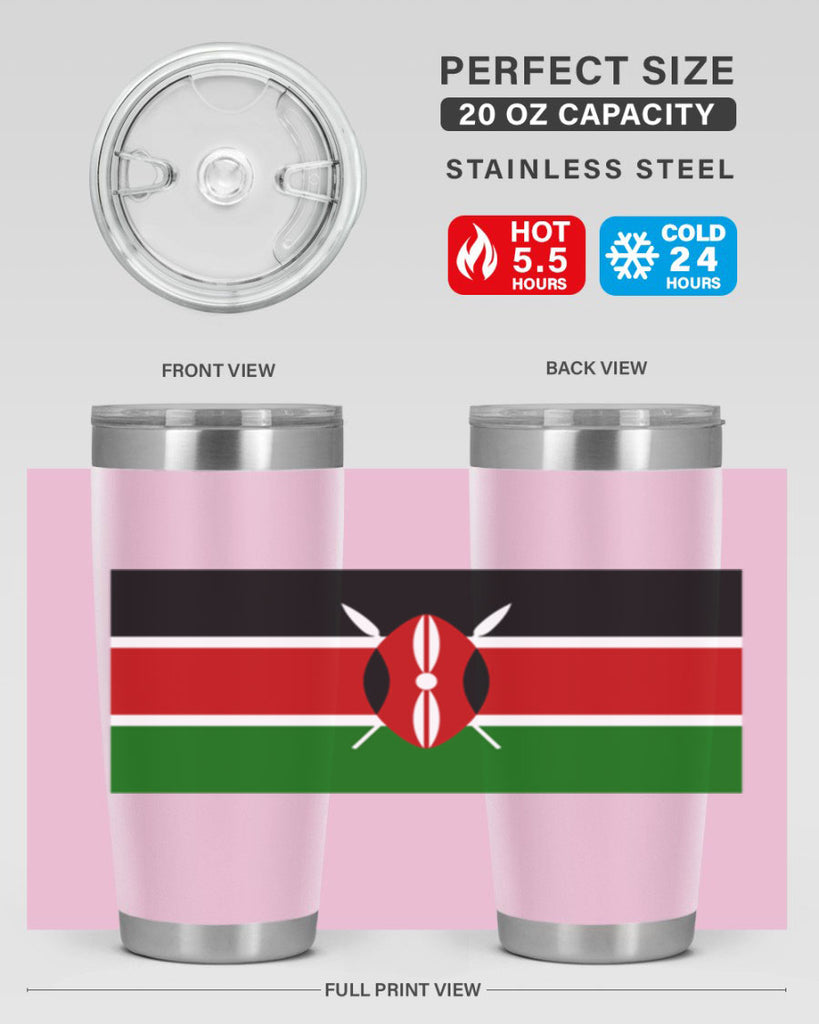 Kenya 110#- world flags- Tumbler