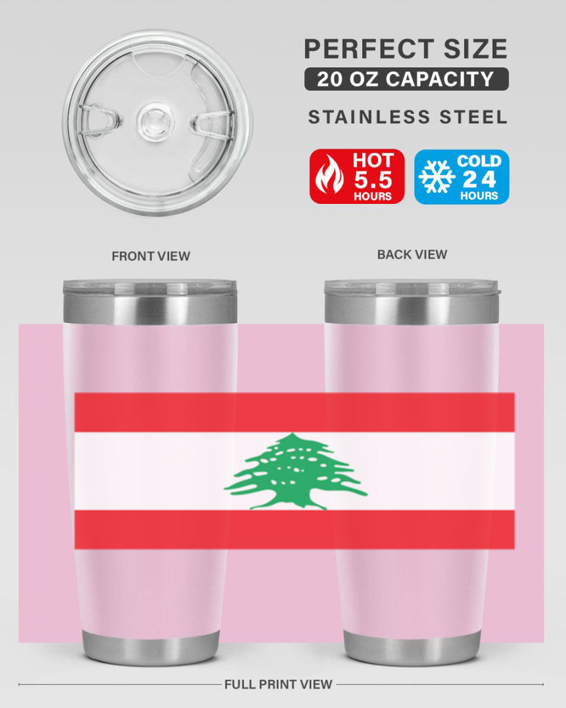 Lebanon 103#- world flags- Tumbler