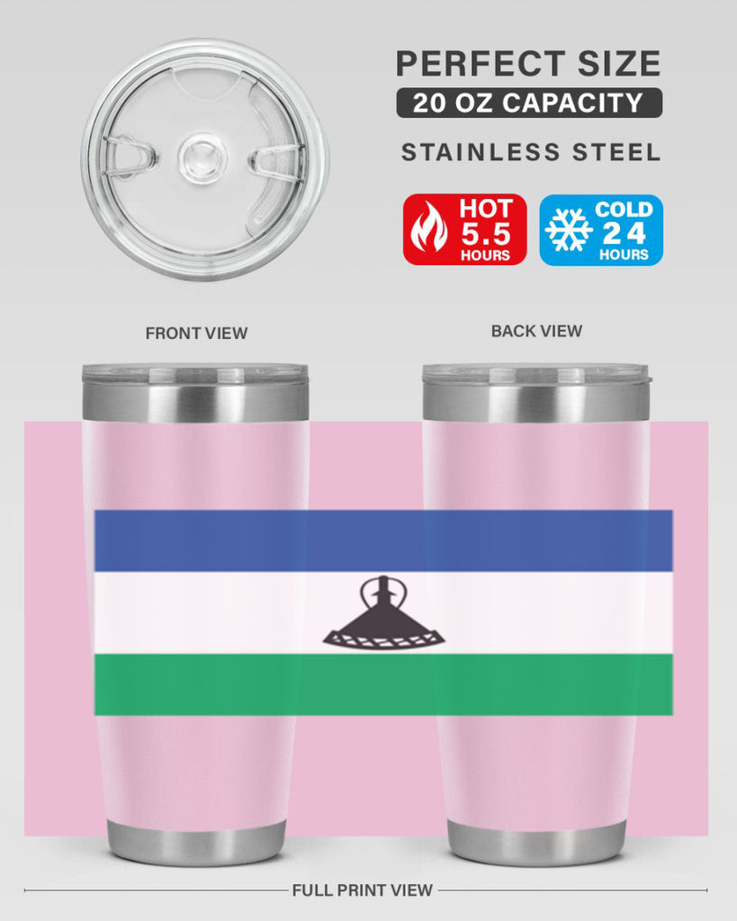 Lesotho 102#- world flags- Tumbler