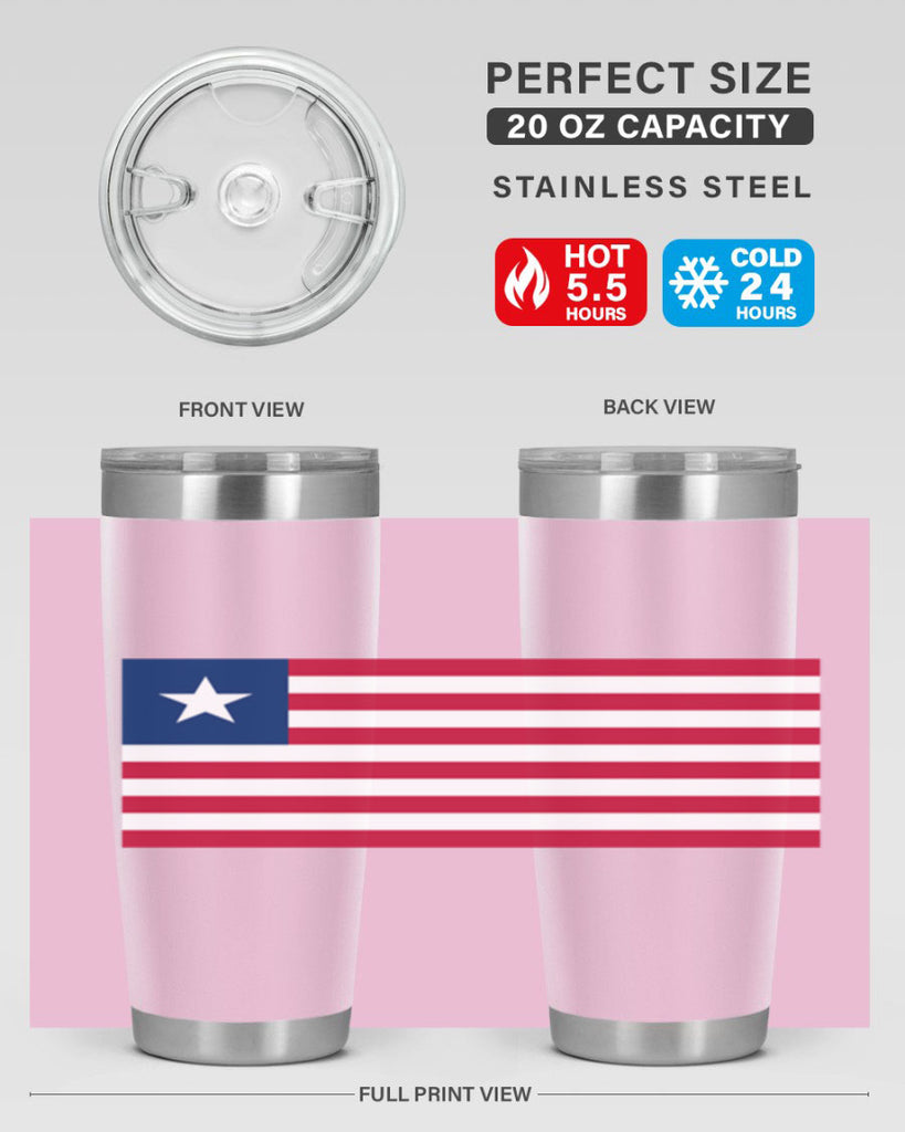 Liberia 101#- world flags- Tumbler