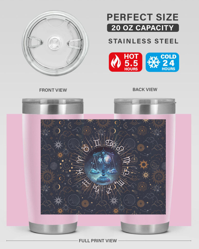Libra Straight 317#- zodiac- Tumbler