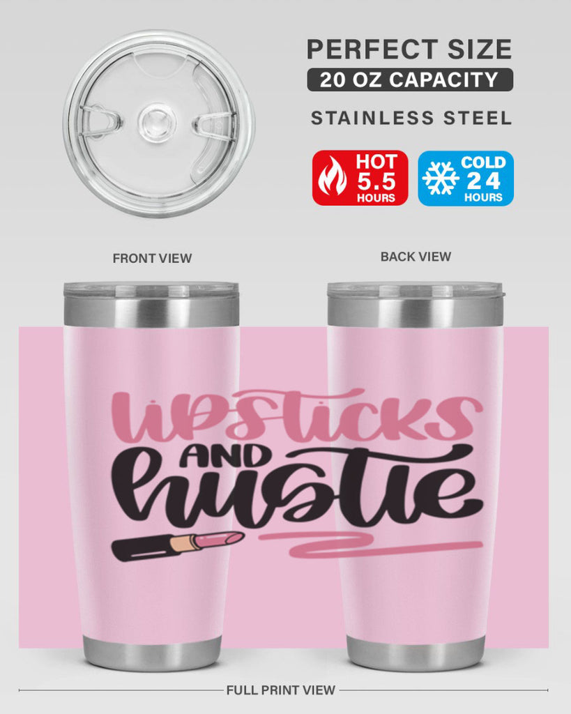 Lipstick And Hustie Style 58#- make up- Tumbler
