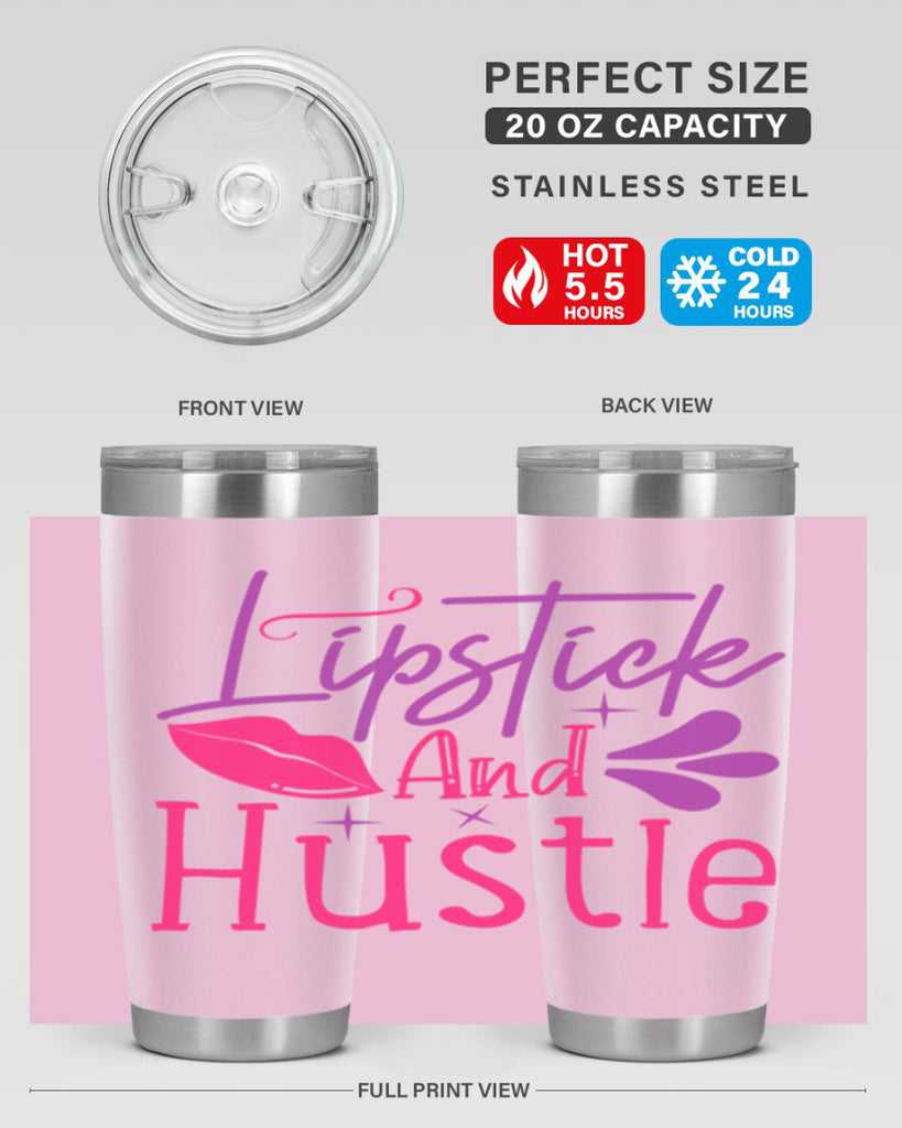 Lipstick And Hustle Style 229#- make up- Tumbler