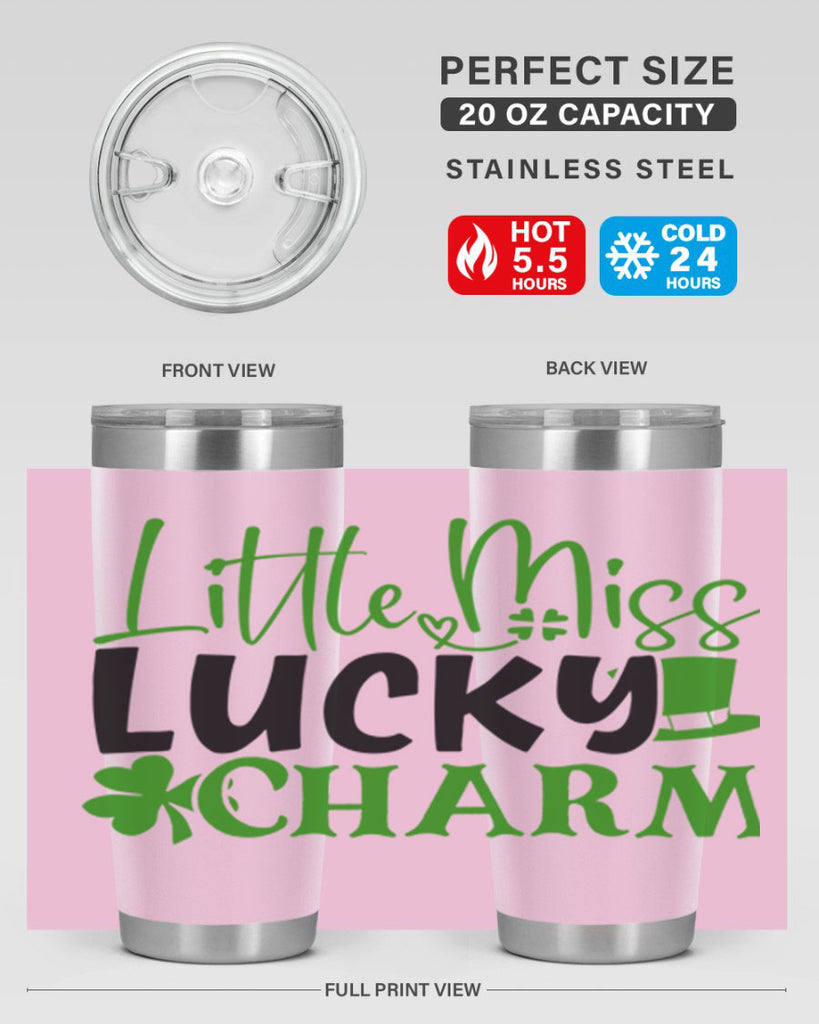 Little Miss Lucky Charm Style 154#- St Patricks Day- Tumbler